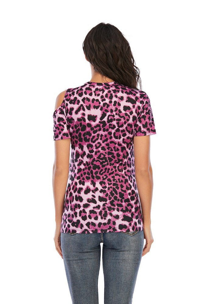 2021 Women's Maternity T-Shirt Clothes for Pregnant Women Plus-Size Summer O-Neck Short Sleeve Leopard Printed Pregnancy Tops