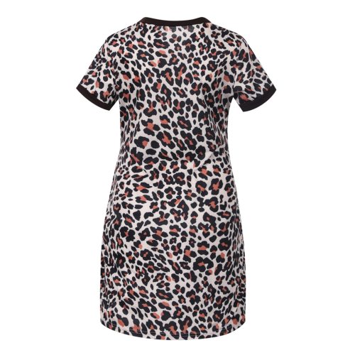Maternity Dresses Pregnant Women Clothes Short Sleevele Leopard Print Maternity Dress With Pocket Pregnancy Dress Summer