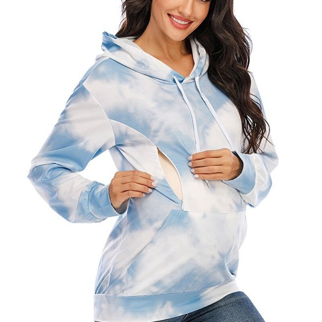 Hoodies For Pregnant Women Lactation Clothes For Nursing Mothers Breastfeeding Aesthetic Oversized Hoodie Maternity Sweatshirt