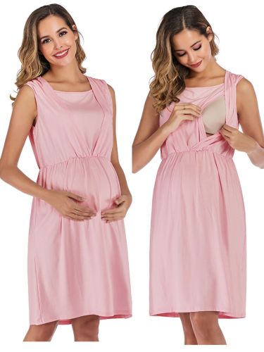 Breastfeeding Maternity Dresses Summer Pregnancy Nursing Sundress Fashion Pregnant Women Casual Vestidos