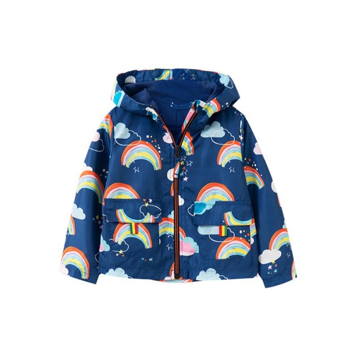 Spring Autumn Jacket for girls children's flight jacket Baby Girls Bomber Jacket  Children Rainbow coat