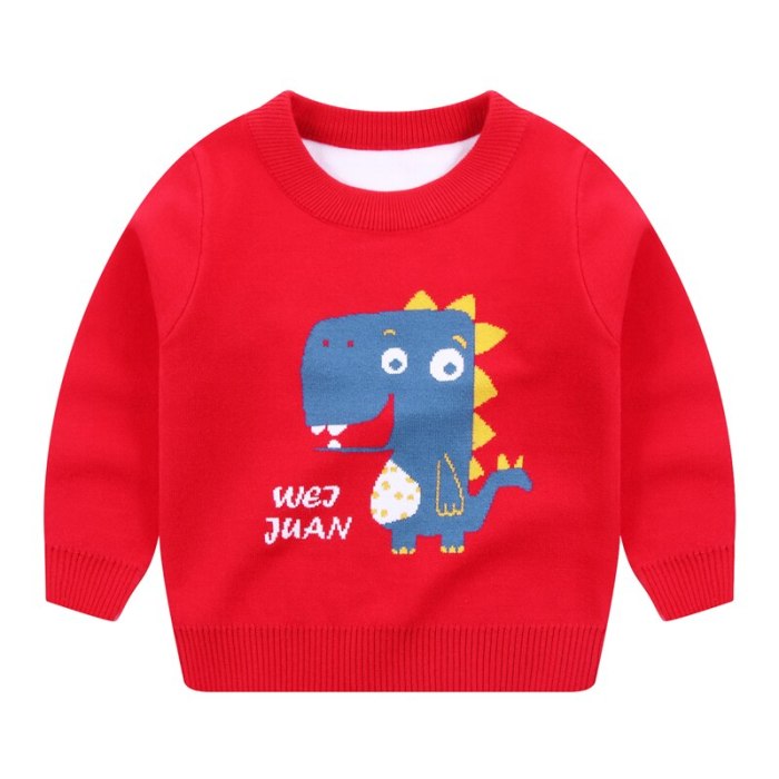 Autumn Winter  New Baby Boys Sweater Cartoon car Thicken Children knitted Clothes Kids Pullover Jumper Toddler Sweaters