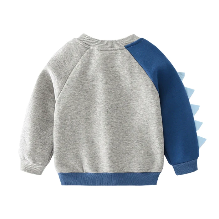 Fleece Thickening Thermal Boys Sweatshirts Shark Lovely Toddler Tops Warm Jacket Heavyweight Coat Kids Winter Clothes