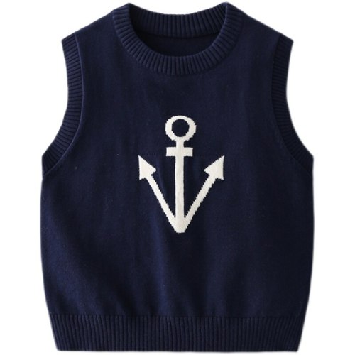 Spring Children's Clothing O-neck Cotton Winter Knitted Sweater Vest for Girls Clothes Baby Boys Waistcoats