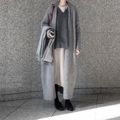 New Long Maternity Cardigan Pregnant Women Elegant Ladies Loose Ribbed Knitted Oversize Sweaters Fashion Long Coat Autumn Winter