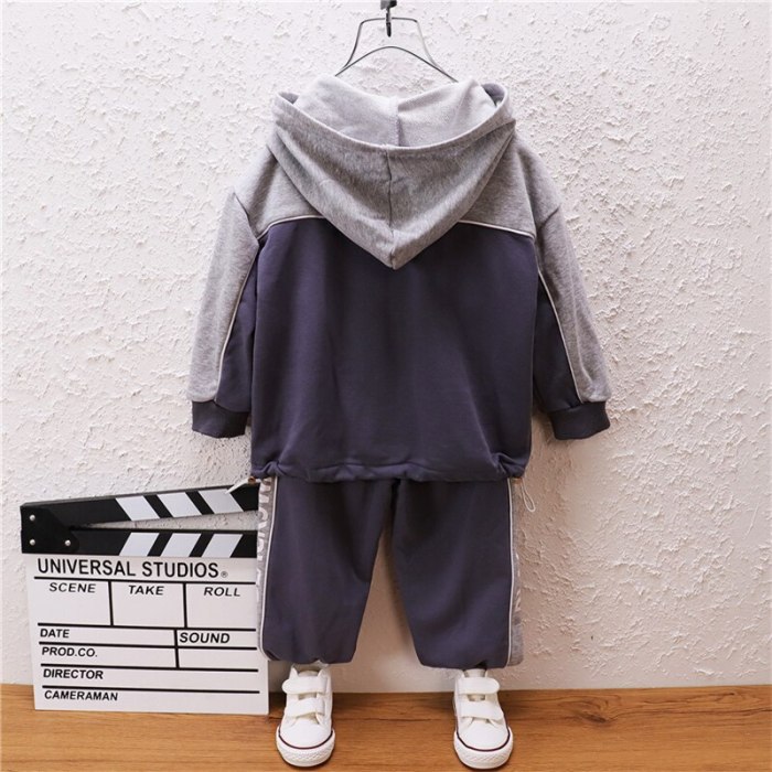 0-8 years Spring Autumn Boy Clothing Set 2021 New Casual Fashion Active Hooded Top+ Pant Kid Children Baby Toddler Boy Clothing