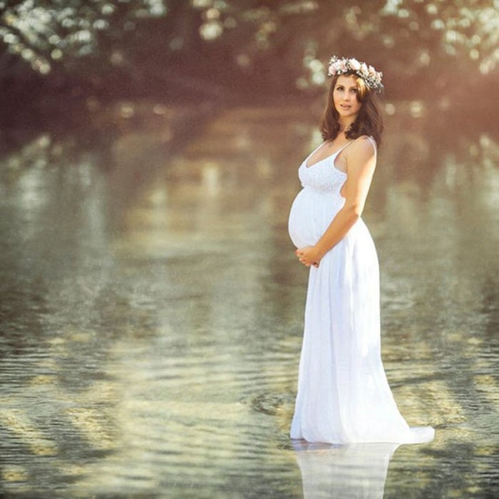Sexy Maternity Dress For Photography Pregnancy Photo Shoot Sundress Summer Beach Backless Long Gown Baby Shower Dresses Vestidos