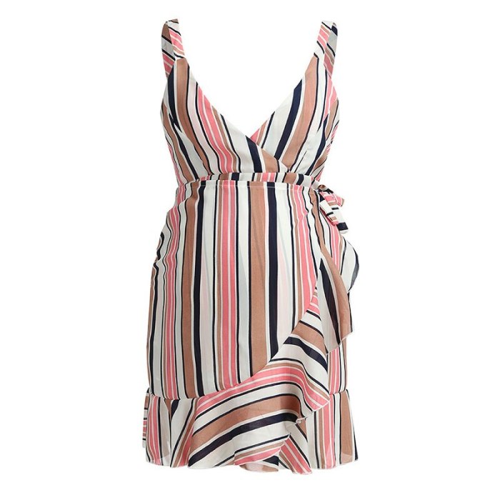 Womens Maternity Dresses Sleeveless Side Ruched Striped Casual Pregnancy Dress Maternity Tank Dress Knee Length for Baby Shower