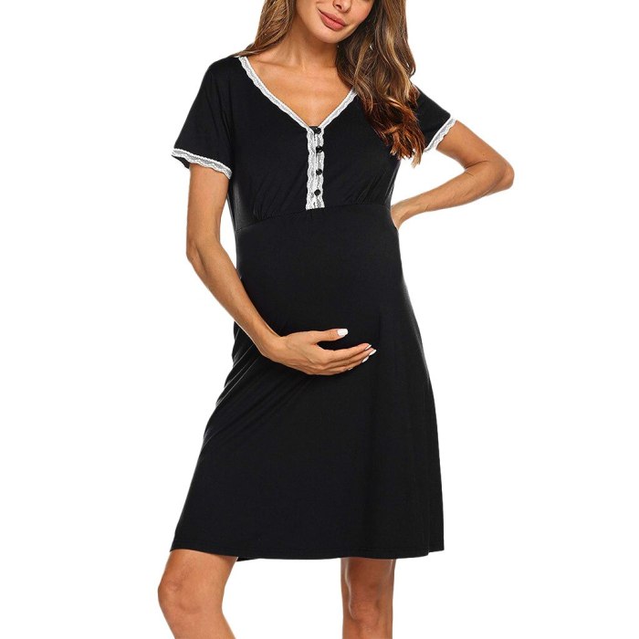 European and American women's sexy lace dress for pregnant women