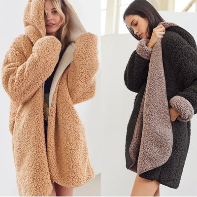 Autumn Winter Women Oversized Faux Lambswool Fur Coat Thicken Hairly Soft Outwear Female Winter Coats