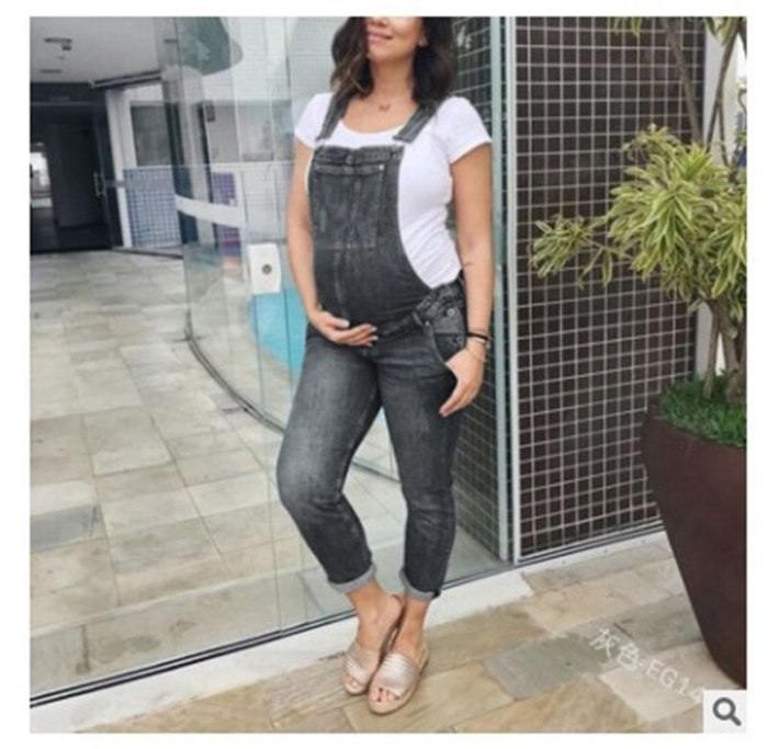 Loose Demin Maternity Strap Pant Pregnant Rompers Trousers for Pregnant Women Jeans Overalls Jumpsuit Clothes Pregnancy Clothing