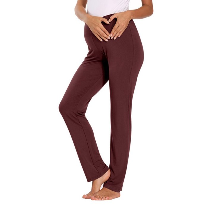 Women Maternity Active Pants Drawstring Yoga Jogger Workout Pregnancy Sportwear Sweatpants With Pockets Pregnant Clothes