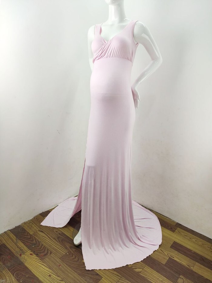 Pregnancy Photo Shooting Long Dress Baby Shower Dress For Pregnant Women Gowns Maternity Photography Cotton Maxi Dress Vestidos