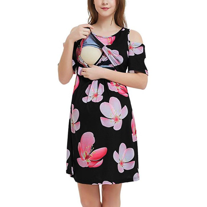 Women Maternity Dresses Pregnanty Summer Fashion Women Short Sleeve Floral Print Nursing Breastfeeding  Sexy Pregnancy Dress
