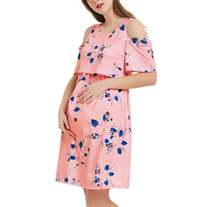 Women Maternity Dresses Pregnanty Summer Fashion Women Short Sleeve Floral Print Nursing Breastfeeding  Sexy Pregnancy Dress