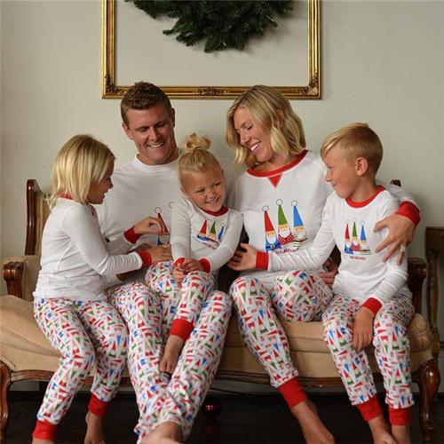 Matching Family Christmas Pajamas - Personalized, Papa Mama Kids Santa Family Matching Christmas Pajamas Sets for The Family