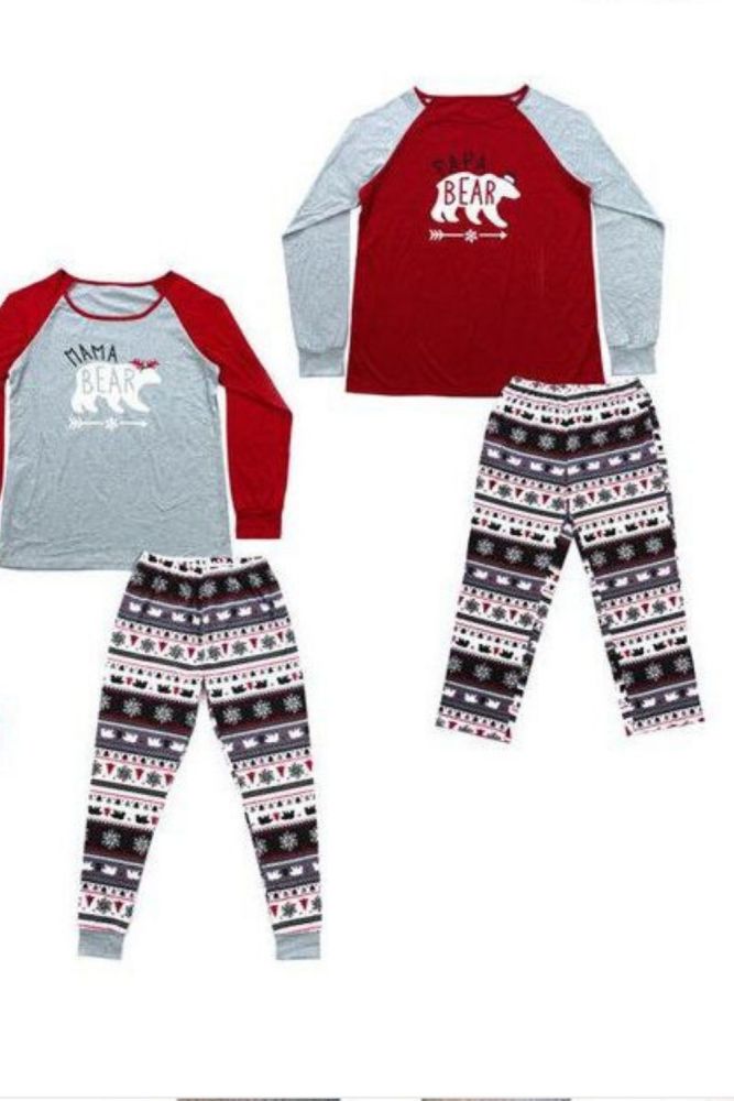 Matching Family Christmas Pajamas Outfits 2021 Deer Print Adult Kids Xmas Sleepwear Family Mother Son Daughter Look Clothes Set