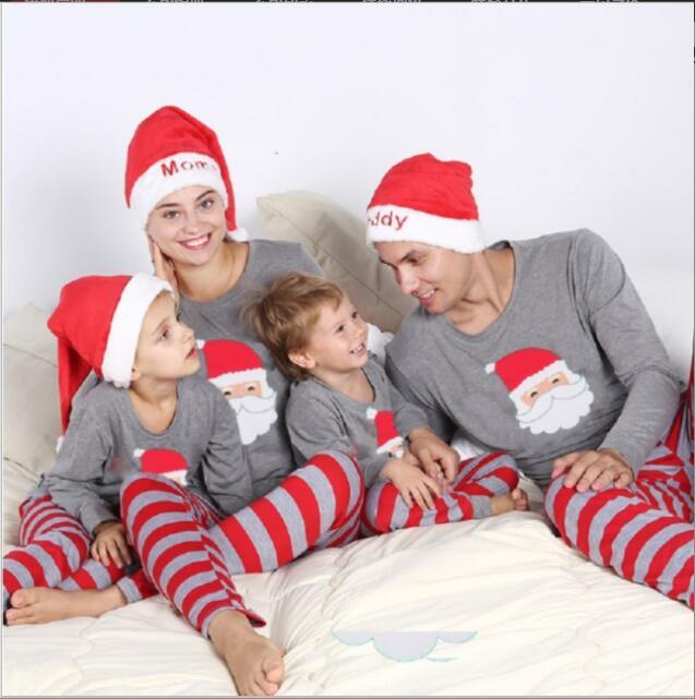 New Year Winter Cotton Family Matching Christmas Pajamas Mother Daughter Clothing Set Mom Daddy Baby Girl Boy Family Look