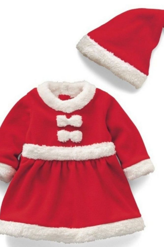 New Year Kids Santa Claus Cosplay Costume Carnival Party Christmas Girls Red Dress Baby Boys Xmas Clothing Set Halloween