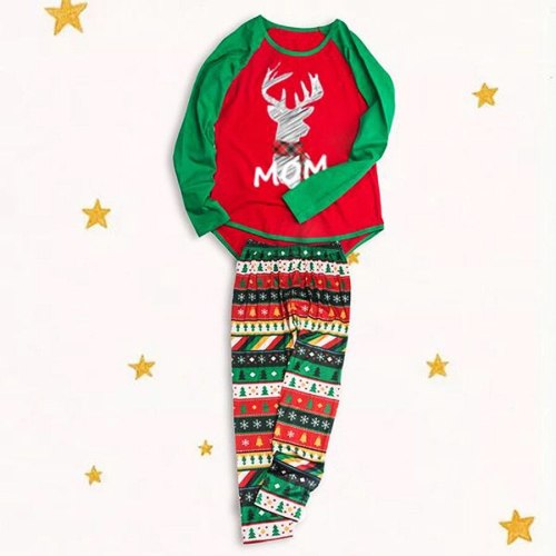Whole Family Matching Outfits Families Christmas Pajama Set Mom/Dad/Boy/Girl/Baby Long Sleepwear Printed Autumn Nightwear