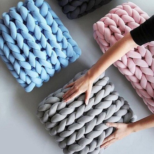 5cm Cored Cotton Wool Ball 250g DIY Hand Kniting Woolen Crochet Thread For Pet Carpet Accessories Materials