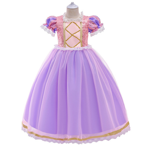 Girls Princess Dress For Kids Halloween Cosplay Party Costume Children Fancy Carnival Dress Up Disguise Clothing