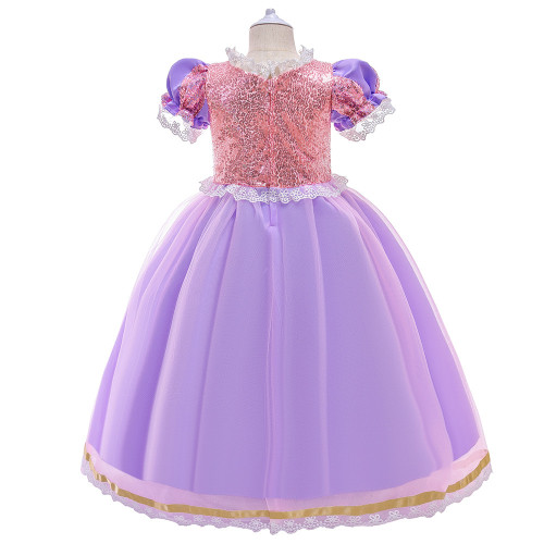 Girls Princess Dress For Kids Halloween Cosplay Party Costume Children Fancy Carnival Dress Up Disguise Clothing