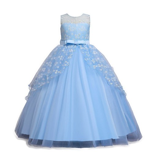 Kids Dresses For Girls Wedding Dress Elegant Princess Gown Children Evening Party Dress For Girls Costume 6 7 8 9 10 11 12 Year
