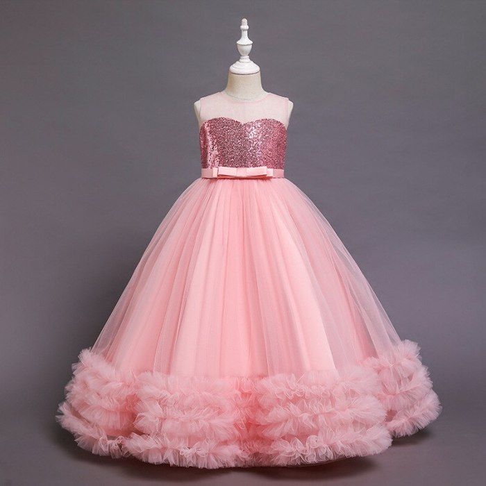 Children's Dress Dress Halloween Prom Party Girls  Dress Embroidered Net Yarn Princess Fluffy Dress Lolita Costume