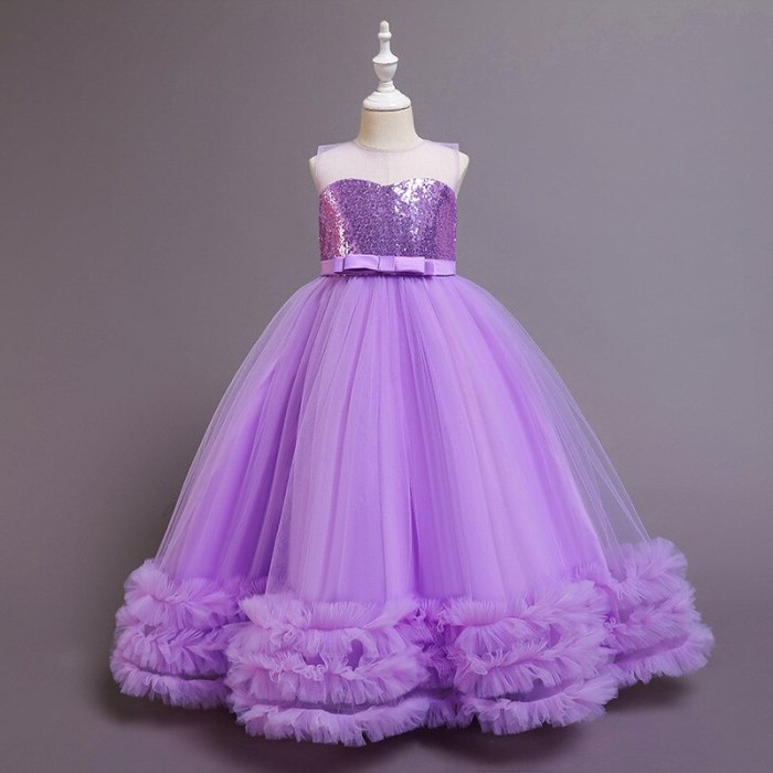 Children's Dress Dress Halloween Prom Party Girls  Dress Embroidered Net Yarn Princess Fluffy Dress Lolita Costume