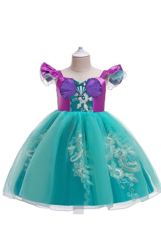 2021 Carnival Kids Cosplay Little  Dress For Girls Children Baby Girl Party Princess Dress Birthday Role Play Costume