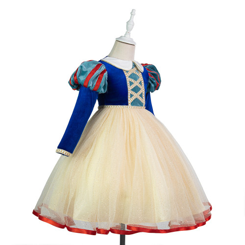 Dress For Girls Cosplay Party Princess Costume Halloween Kids Disfraz 4-10 Year Children Clothes Long Sleeve Disguise