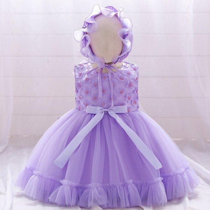 Children's dress girl's dress summer princess dress baby girl's birthday piano performance party evening dress
