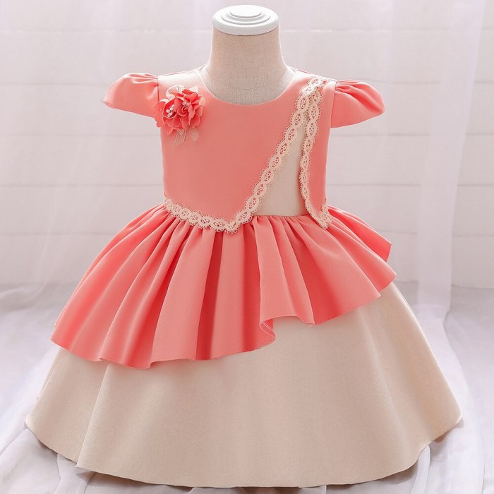 Flower Girl Dress For Wedding Party Baby Girl Birthday Outfits Elegent Embroidery Children's Girls First Communion Dresses