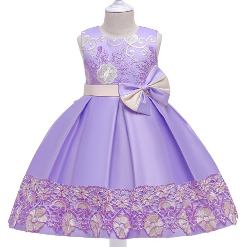 Kids Wedding Dresses For Girls Princess Party Tutu Elegant Embroidered Flower Prom Gown Christmas Clothes Children Evening Dress
