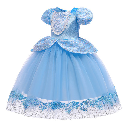 Princess Party Long Dresses 3-10 Year Girls Christmas Halloween Fantasy Cosplay Costume Children Clothes