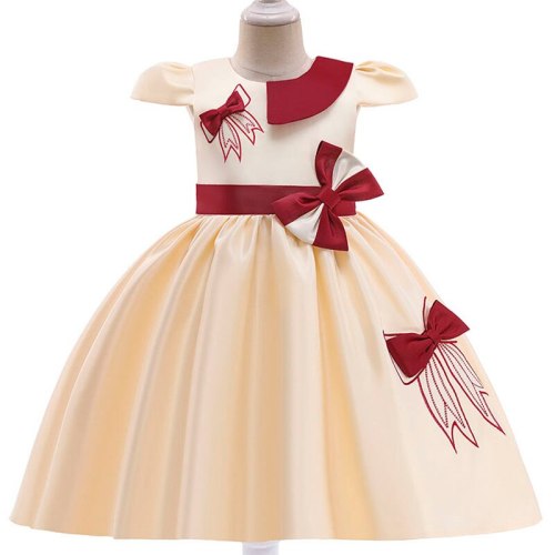 2021 Pageant Kids Clothes Wedding Prom Dress For Girl Children Costume Party Princess Dresses Girls Vestido Short Sleeve