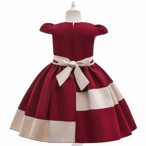Girls Dress for Wedding Party Patchwork Princess Applique Prom Gown Children Clothing Kids Dresses for Girls 2 4 6 8 10T