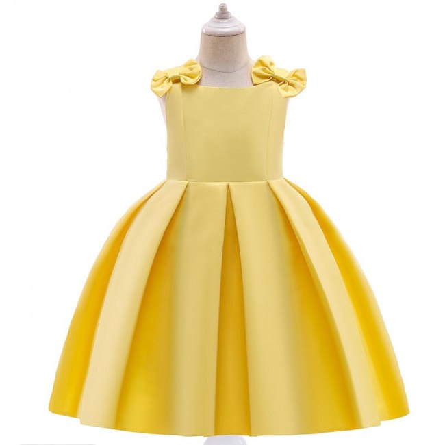Easter Clothes 2021 New Children's Dress Sleeveless Little Girls Princess Dresses For Girls Dresses Pleated Vest Evening Dresses