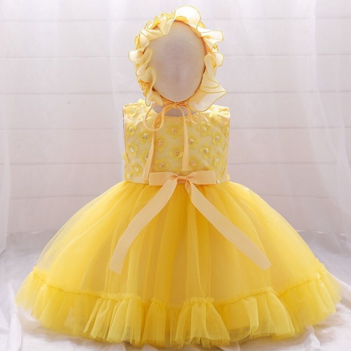 Children's dress girl's dress summer princess dress baby girl's birthday piano performance party evening dress