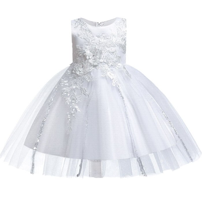 Girl Pageant Prom Gown Embroidery Lace Kids Evening Party Dress for Wedding Girl Dresses First Communion Dress Bow