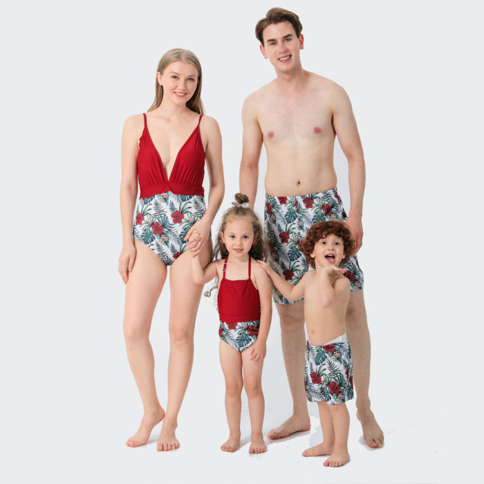 Floral Swimwear Home Matching Swimwear Ruffles   Family Looks  Bikini Dresses