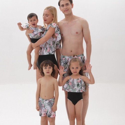 Floral Swimwear Home Matching Swimwear Ruffles   Family Looks  Bikini Dresses