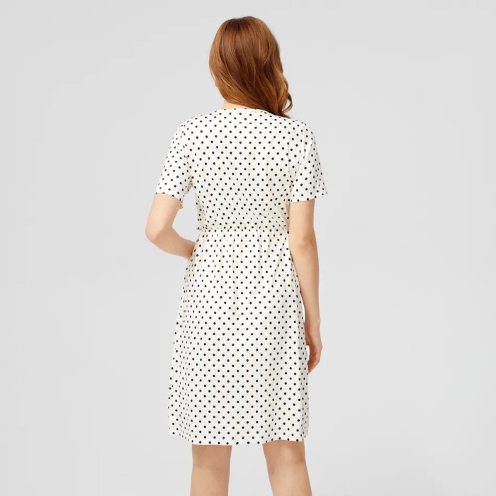 Maternity Dresses Pregnancy Clothes Striped Long Sleeves  Basic Dresses