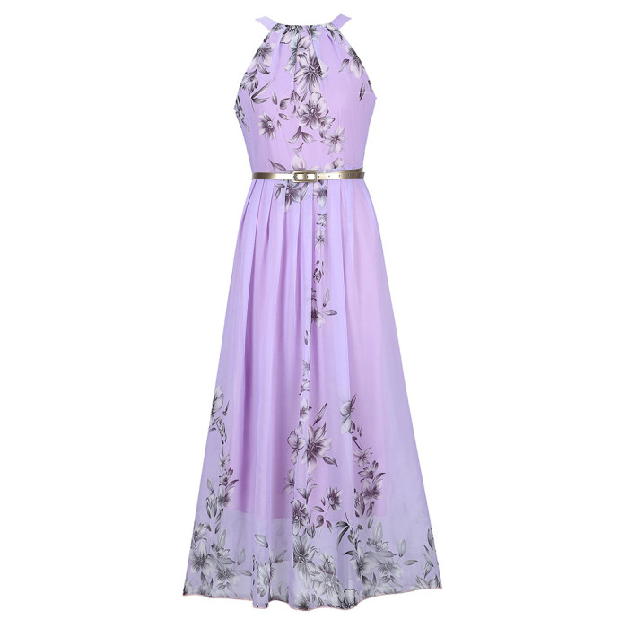 New Summer Halterneck Sleeveless Floral Lace  Wedding Guest Dressess