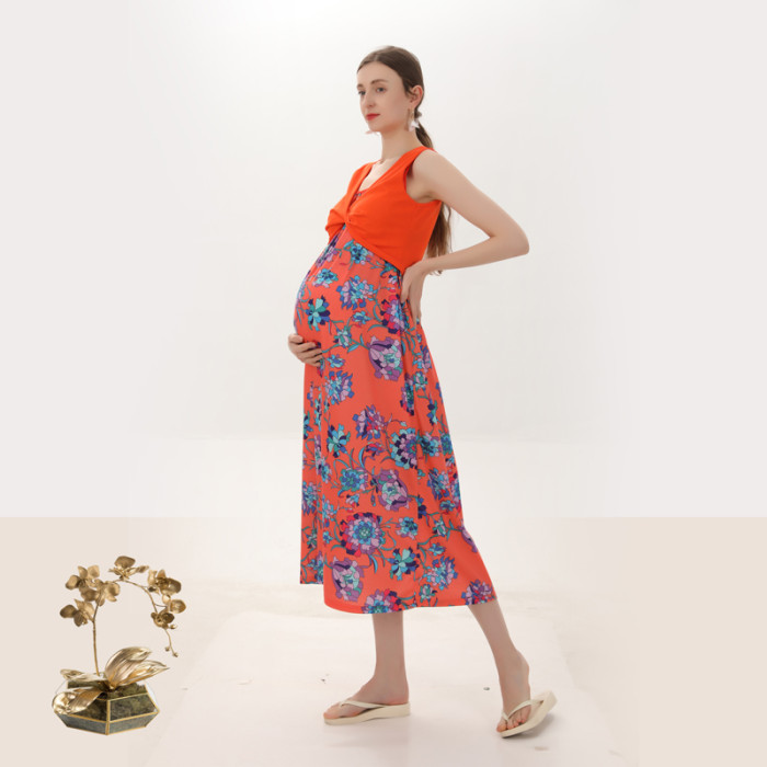 Elegant Sleeveless Pregnant  Basic Dresses