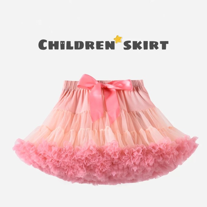Kids Girls Tutu Skirts Princess Pettiskirt Ballet Dance Birthday Party Girls Princess Dress