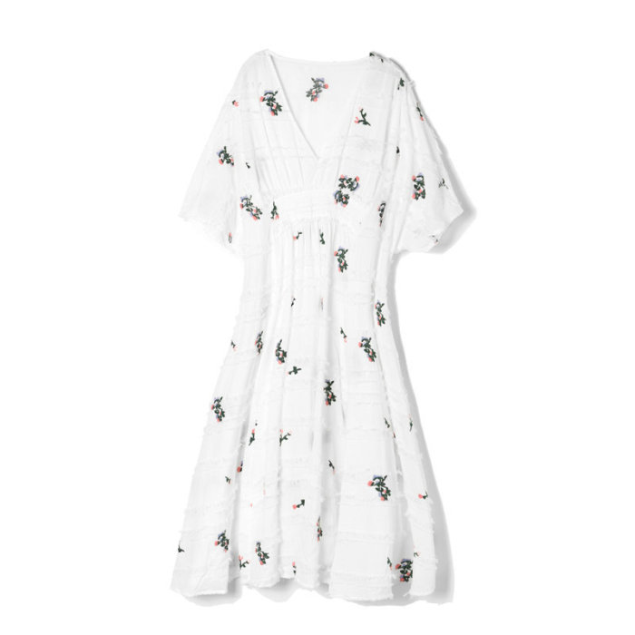 Maternity Cotton Linen   Floral Pregnant  Midi+Maxi Dresses