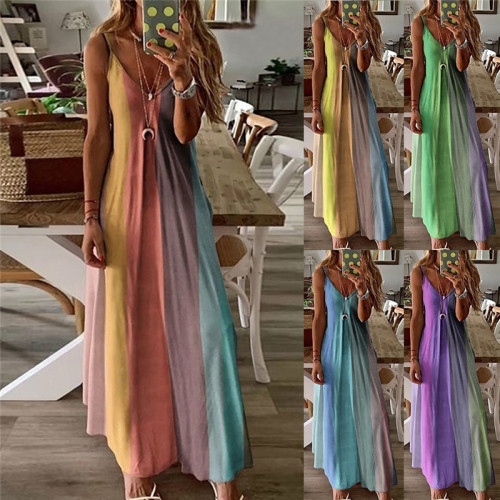 Maternity New Multicolor Print Sexy V-Neck  Midi+Maxi Dresses
