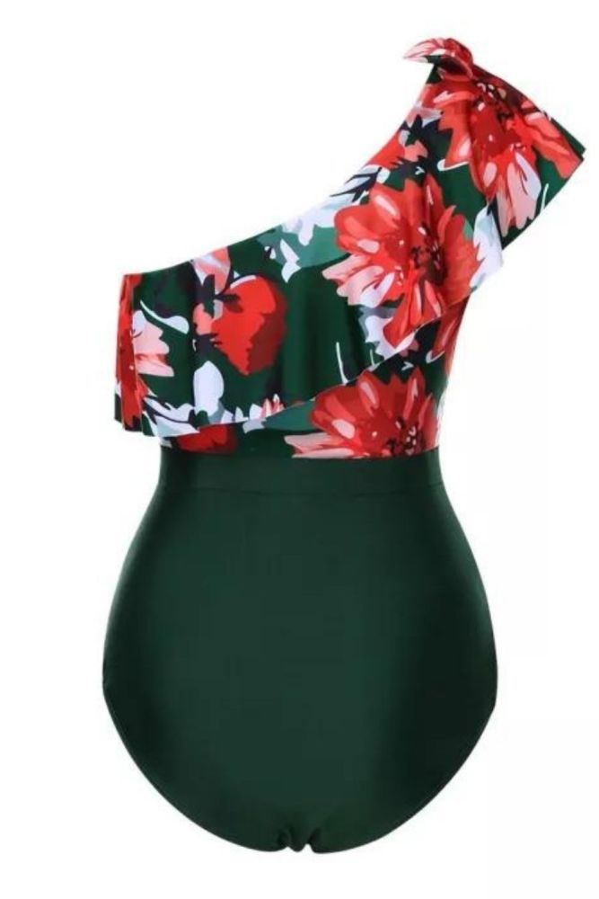 Vintage Women's Bikini Swimsuit with Bowknot and Open Back